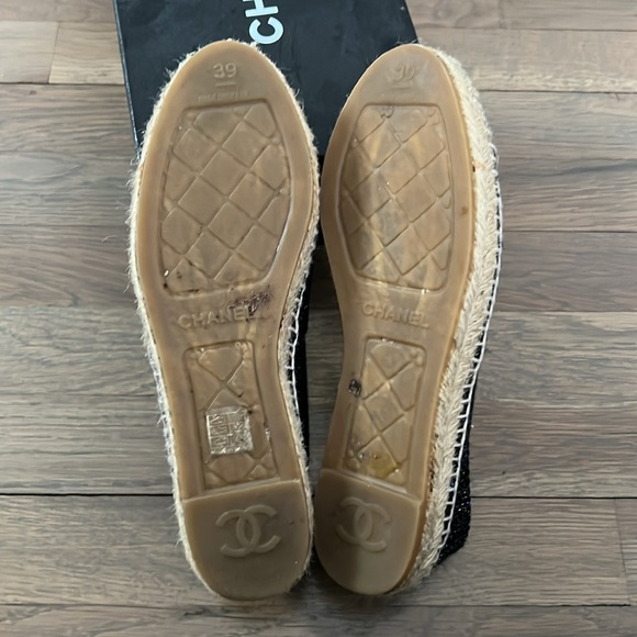 100% Authentic Chanel Tweed Espadrilles Size 39 - Picture 7 of 7